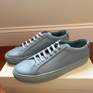 Woman by Common Projects Original Achilles Low Top Powder Blue - Brand New